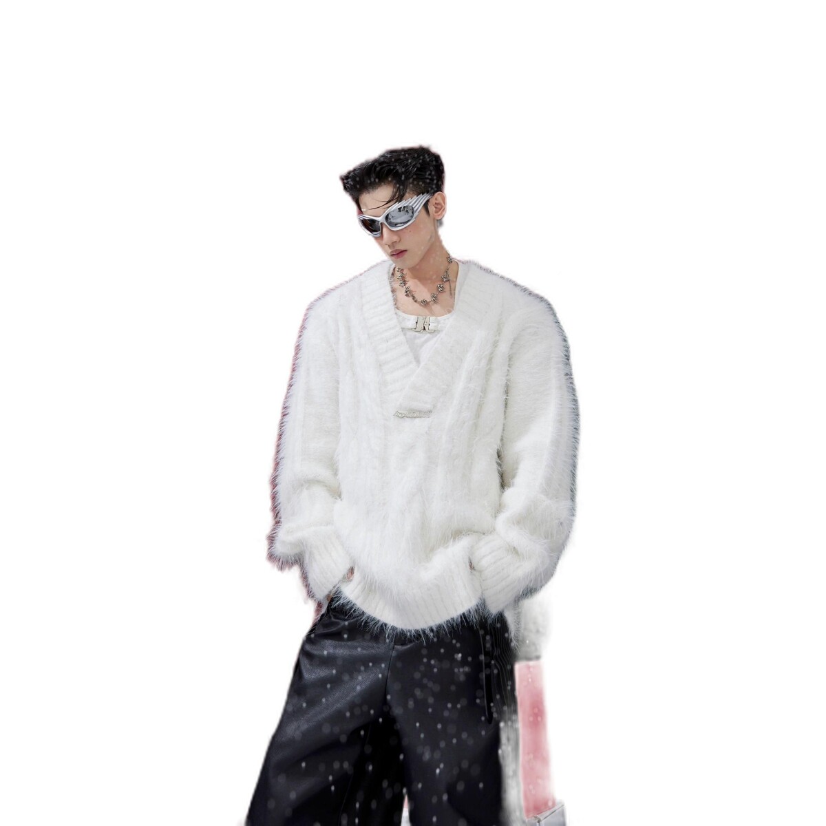 1506-1/M5821/P83宽松慵懒小众设计感针织衫上衣潮潮男,男装针织衫/毛衣,星座1506-1