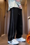 1506/KK156加绒1/P33阔腿裤男春秋加绒宽松弯刀裤加长1，男装卫衣，星座1506-1