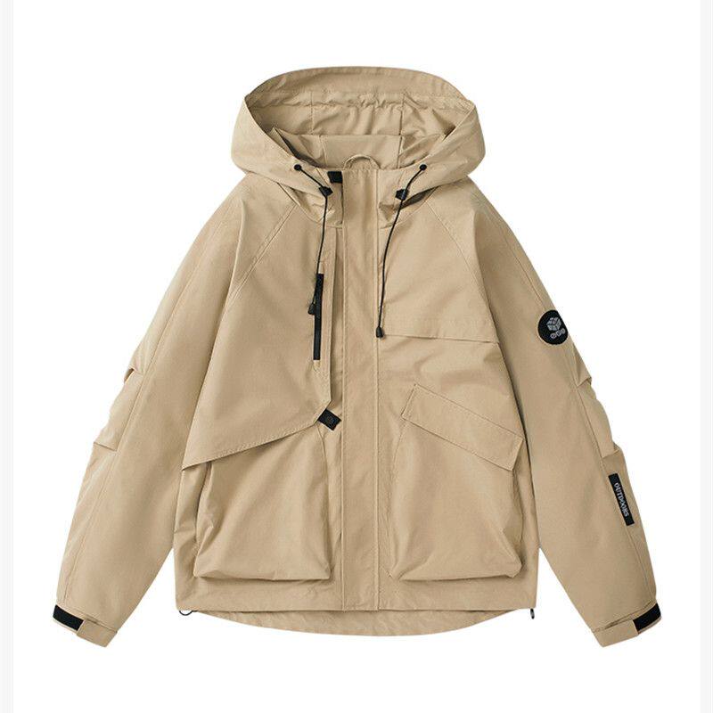 1506-1/JJD495961/P56连帽冲锋衣男士春秋新品防风外套男图片