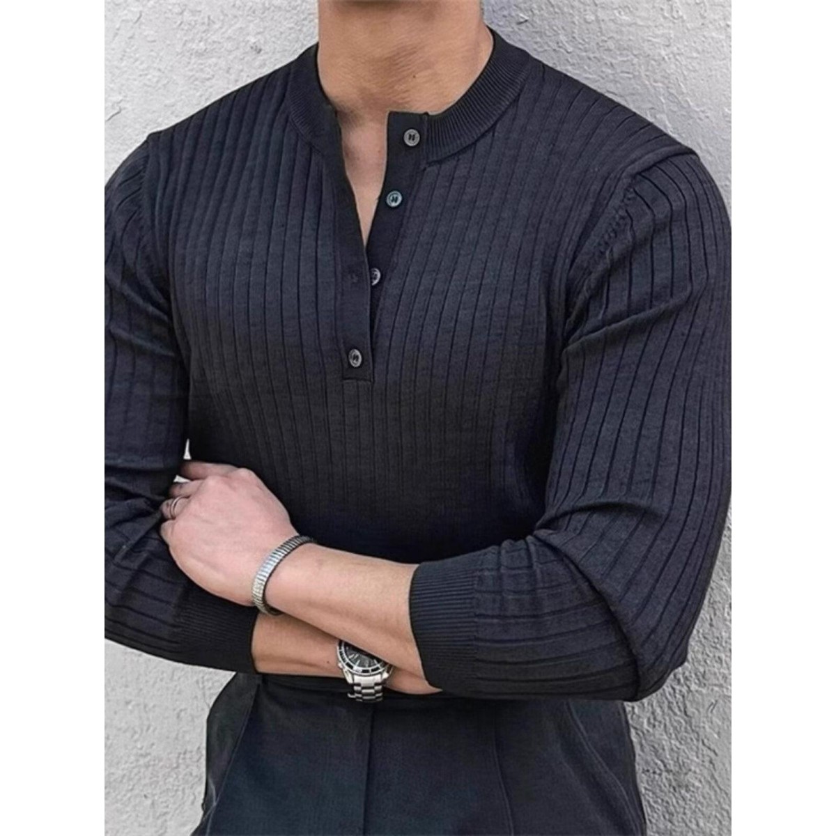 1506-1/MB5111/P50长袖t恤男春季新款条纹打底衫，男装针织衫/毛衣，星座1506-1