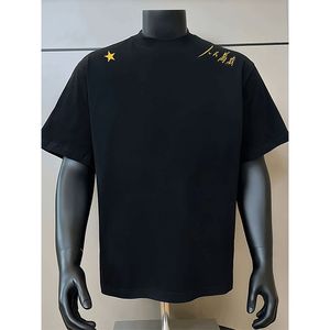 1506-1/TT081/P38季潮重磅正肩短袖小领口半袖潮ins图片