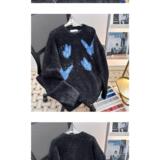 1506/MBX0291/P54圆领毛衣针织衫男潮牌帅气秋冬季打底衫1，男装T恤，星座1506-1