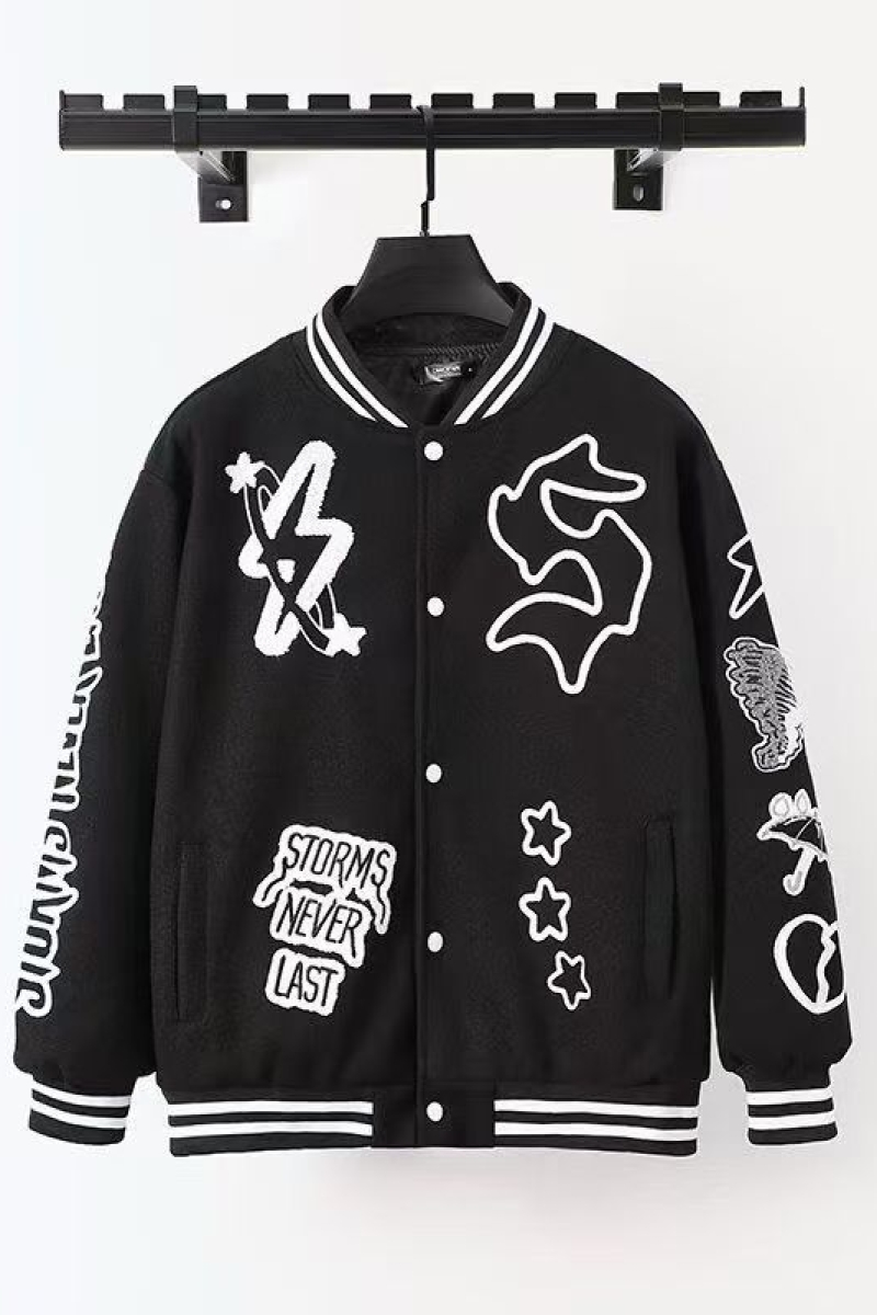 联1506-1/JD461/P75名高街棒球服外套美式，女装短外套，星座1506-1