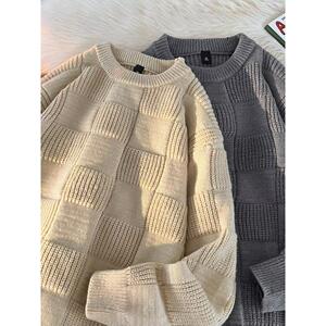 1506-1/M70161/P42拉链开衫毛衣男款冬季日系宽松图片