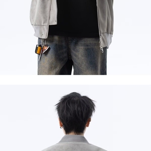 1506-1/MW941/P77哈灵顿重磅水洗蓄能发热棉服男图片