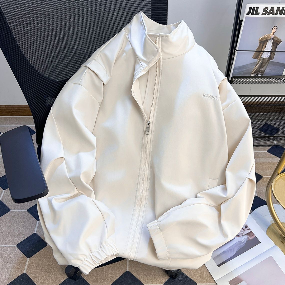1506-1/J6971/P59男士外套春秋款立领风衣夹克休闲棒球服男，男装风衣，星座1506-1