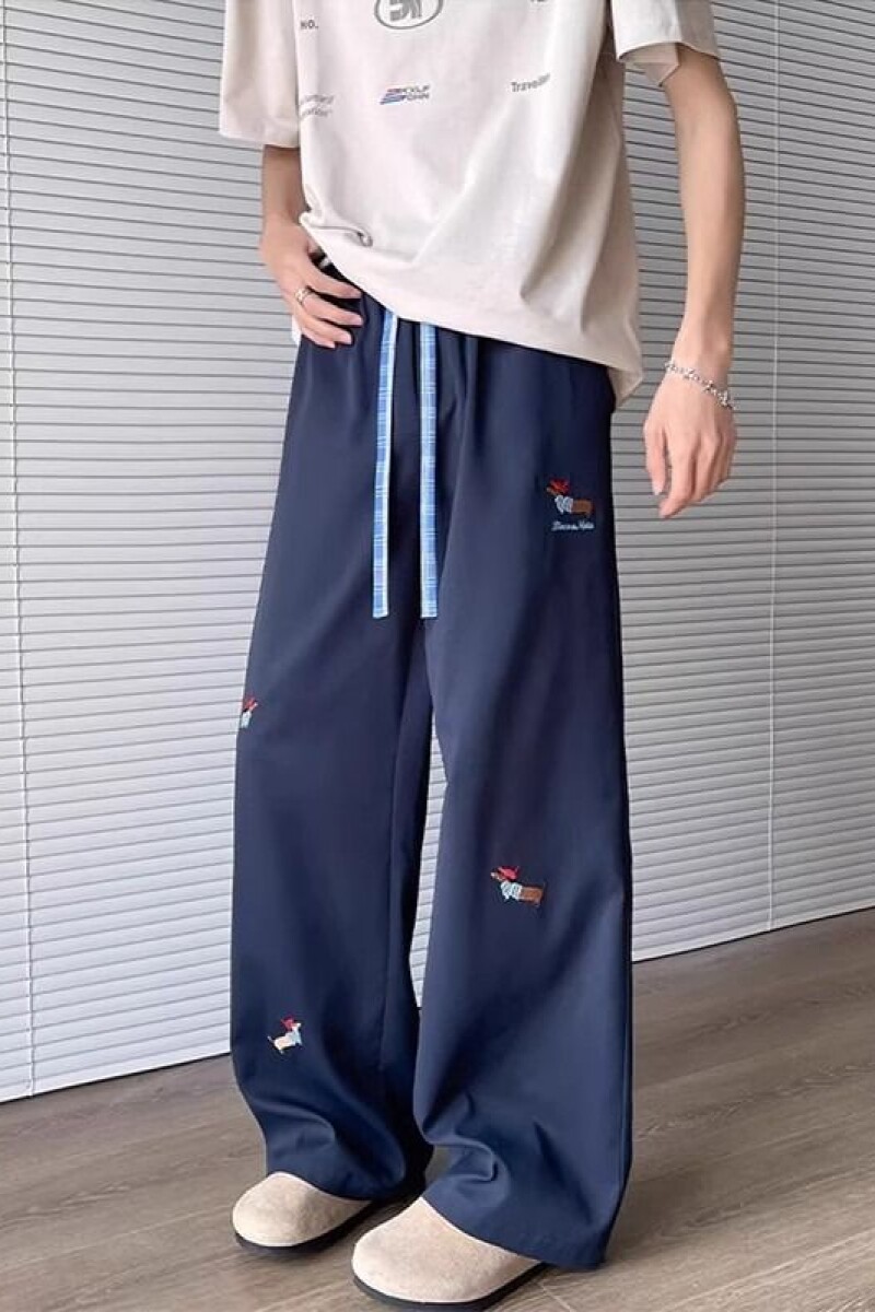 1506-1/KK4221/P32.5夏季薄款休闲腊肠狗刺绣裤子男,男装休闲裤,星座1506-1