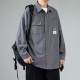 1506-1/C8541/P37新款衬衫男秋装宽松小众设计感上衣，男装衬衫，星座1506-1