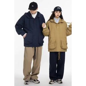 1506-1/WW10041/P44宽松加厚加绒卫衣男女连帽情侣装图片