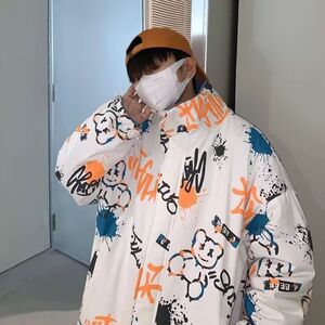1506/M2011/P54冬季加绒加厚面包服新款潮流简约棉衣外套2图片