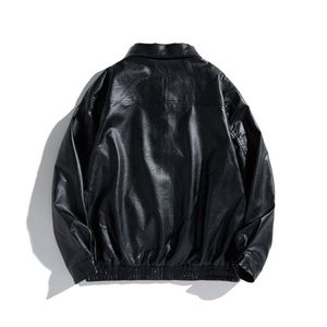 1506-1/JJ1091/P69潮牌痞帅机车短款PU皮夹克男女图片