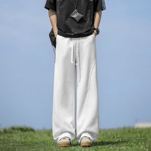 1506-1/K34911/P29男装美式重磅直筒垂感休闲卫裤男图片