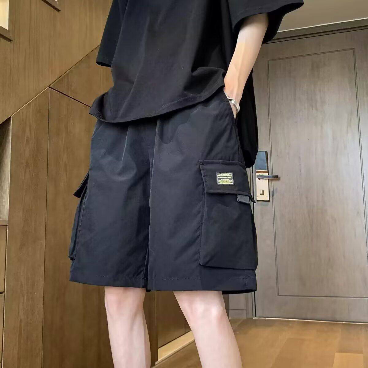 1506-1/KDK3251/P28夏季新款美式短裤男潮牌薄款设计感图片