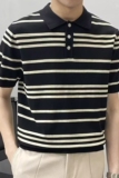 1506-1/CMY9501/P38POLO衫男士经典条纹，男装针织衫/毛衣，星座1506-1