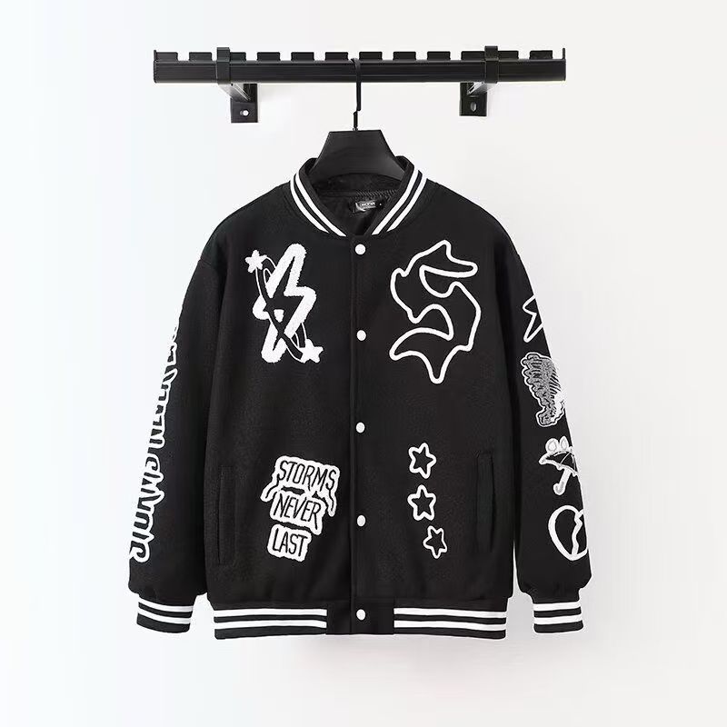 联1506-1/JD461/P75名高街棒球服外套美式，女装短外套，星座1506-1