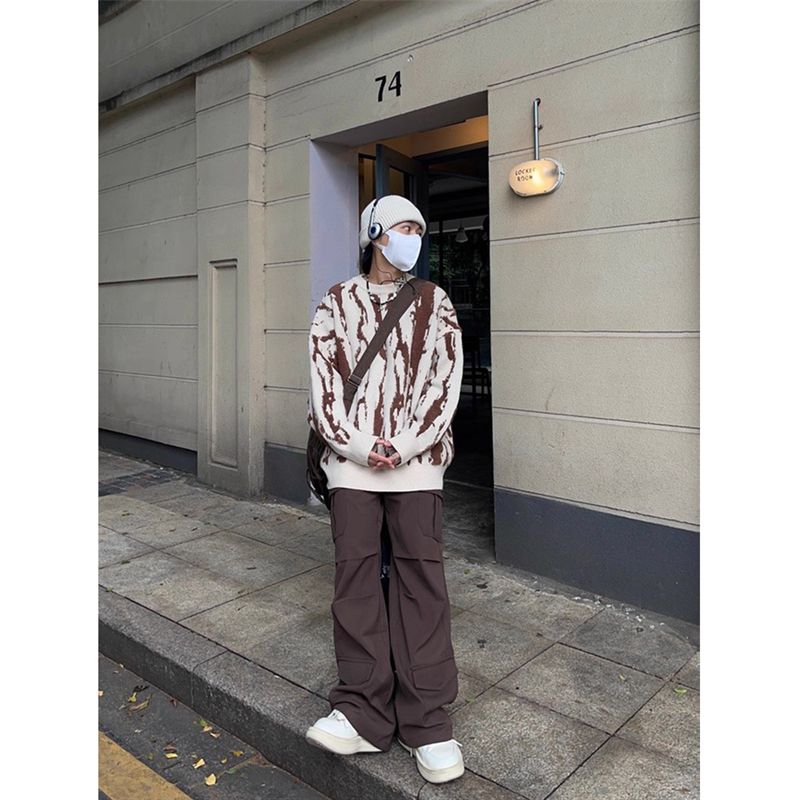 1506/MX0301/P54高级感潮牌毛衣新款秋冬季慵懒宽松针织衫1,男装针织衫/毛衣,星座1506-1