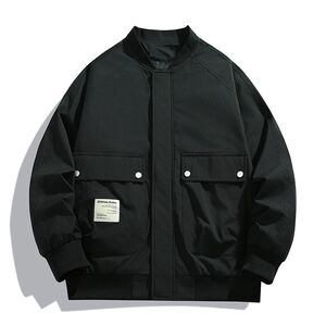 1506/Q8810/P59新款上衣男装黑色休闲大码休闲夹克服男款2