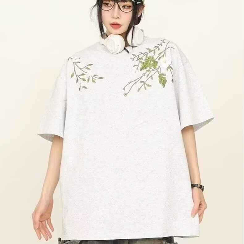 1506-1/CT161/P43新中式风潮牌潮流宽松半袖体恤图片