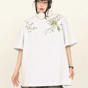 1506-1/CT161/P43新中式风潮牌潮流宽松半袖体恤图片