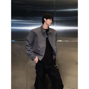 1506-1/JCLY66201/P71春秋痞帅外套男ins高街潮牌港风图片