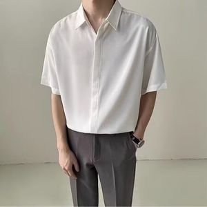 1506-1/CC581/P31复古衬衫男夏装港风学生宽松图片