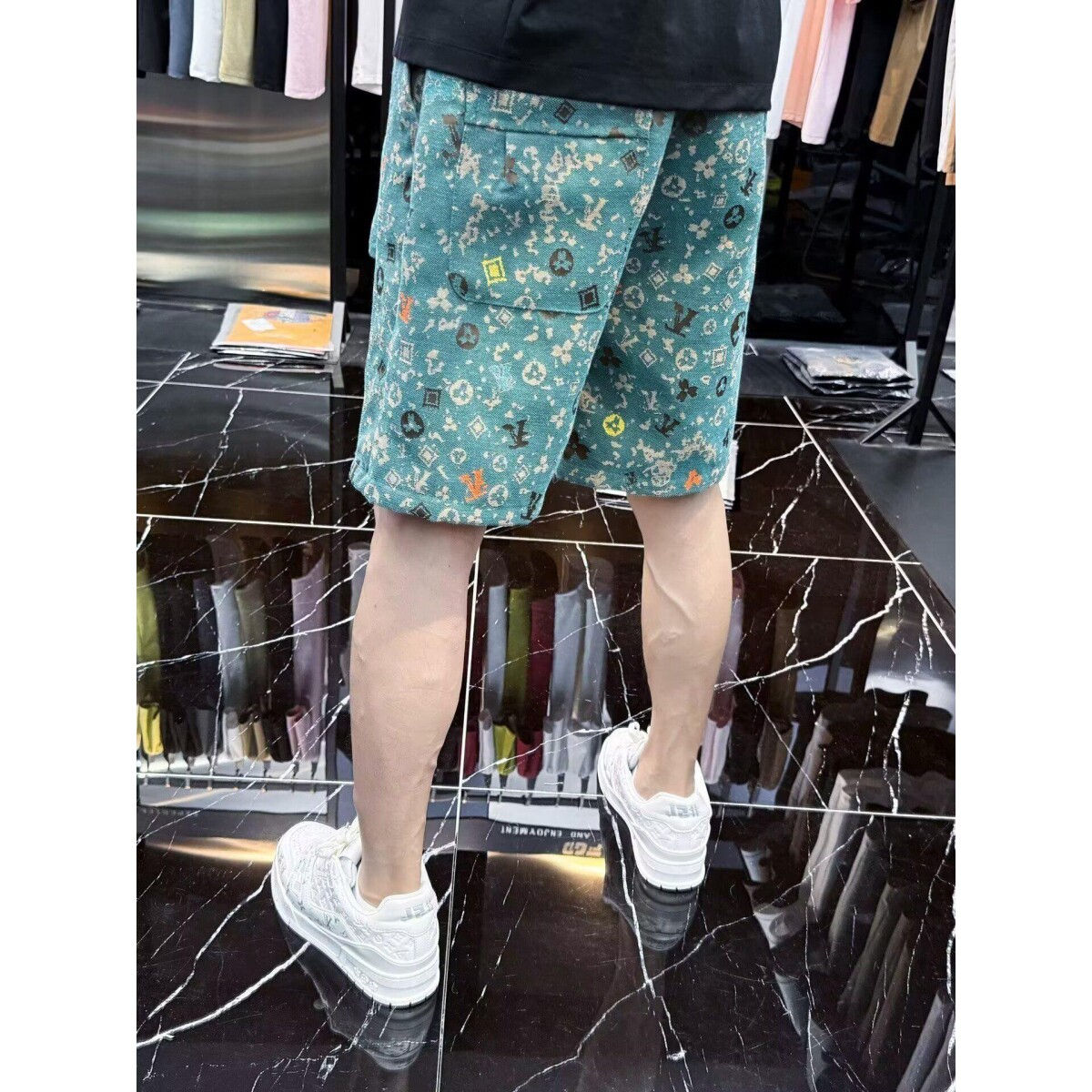 1506-1/KLD721/P51春夏季潮流裤子老花水洗时尚小众,男装休闲裤,星座1506-1