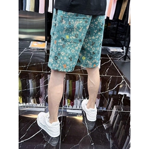 1506-1/KLD721/P51春夏季潮流裤子老花水洗时尚小众图片