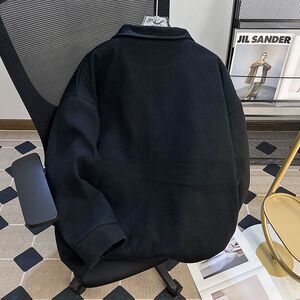 1506-1/X5011/P67秋冬男士灰色短款宽松休闲西装外套图片