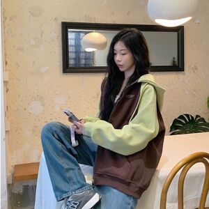 1506-1/WY2391/P37男款春秋青少年男生连帽拉链男装图片