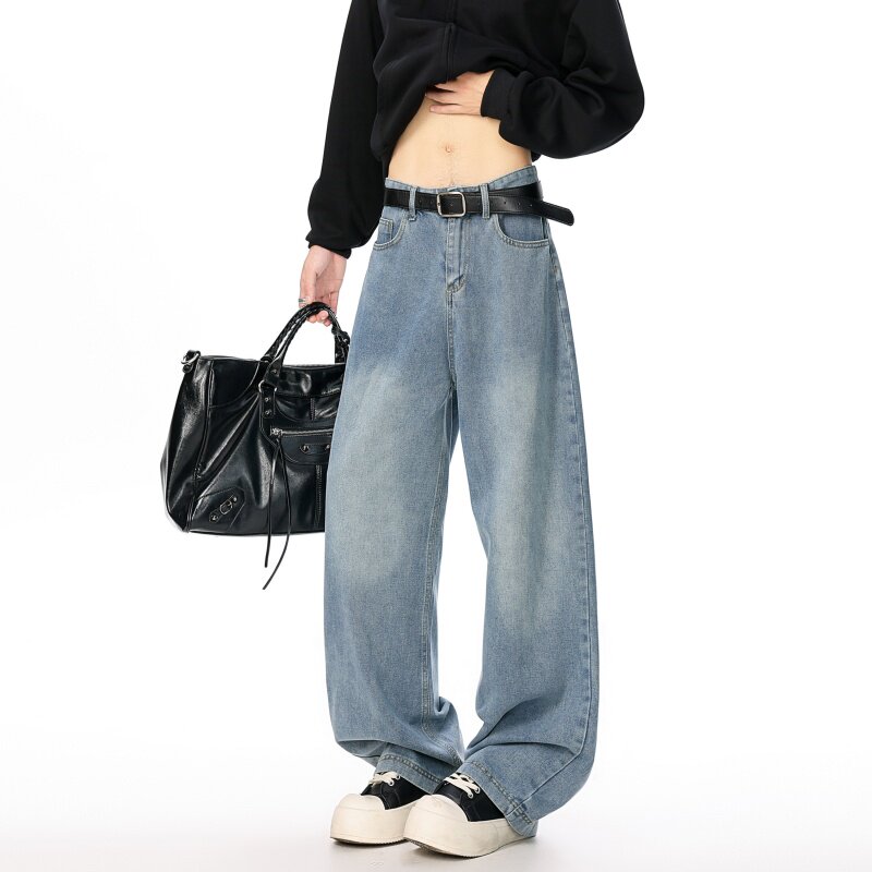 1506-1/KN311/P46秋冬新款男士牛仔裤宽松直筒阔腿裤拖地裤,男装牛仔裤,星座1506-1