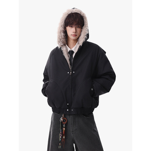 1506/Q86130/P90棉服棉衣男生面包服座山雕潮牌帅气外套潮图片