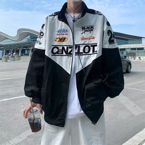 1506-1/JA681/P62复古赛车服外套男装高级感痞帅机车夹克图片