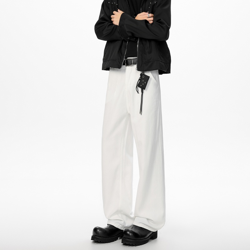 1506-1/KN1241/P46秋季新款男士白色牛仔裤休闲百搭长裤，男装牛仔裤，星座1506-1