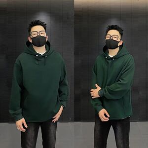 1506-1/WA141/P46简约百搭宽松显瘦重磅长袖上衣痞帅,男士短腿如何穿搭显腿长图片