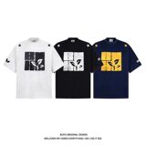 1506-1/TBLT11581/P44夏季落肩上衣刺绣T恤情侣款宽松设计感小，男装T恤，星座1506-1