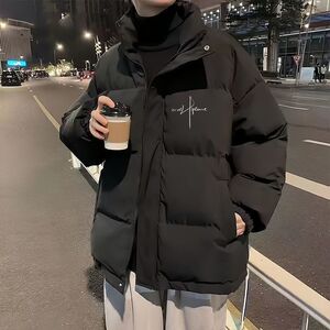 1506/QY2990/P63美式高街复古潮流棉服男冬季加厚立领棉衣外套1图片