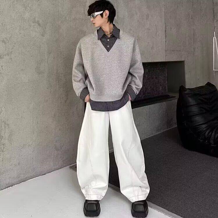 1506-1/WC1761/P48春季假两件衬衫领卫衣男韩系,男装衬衫,星座1506-1