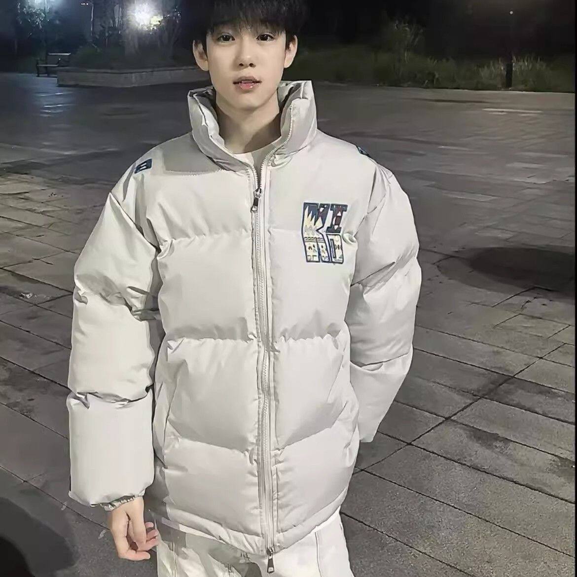 1506/MF9091/P98冬季美式复古刺绣字母棉服男女冬季棉袄1,男装棉衣,星座1506-1