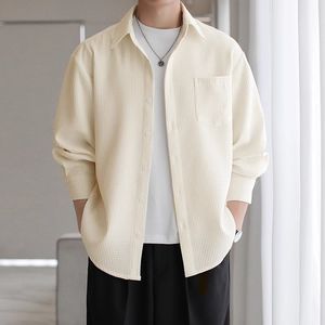 1506-1/C3851/P38秋季新款衬衫男宽松小众设计感上衣图片