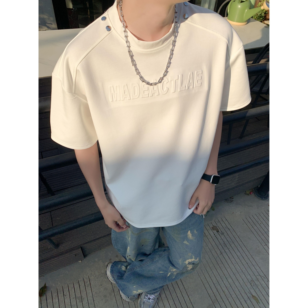 1506-1/TW2271/P43高质量夏季260克短袖T恤1，男装T恤，星座1506-1