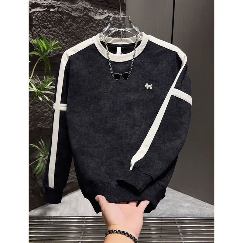 1506/WC731/P39韩版圆领修身套头卫衣百搭时尚长袖打底上衣3，男装T恤，星座1506-1