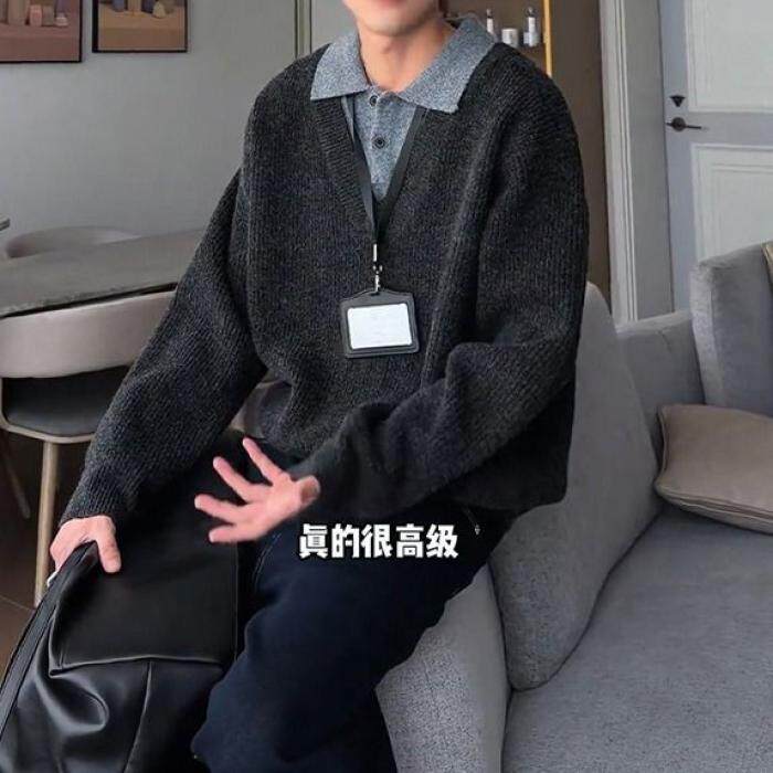 1506/MA9391/P69秋冬新款开衫毛衣美式复古休闲V领针织衫1,男装针织衫/毛衣,星座1506-1