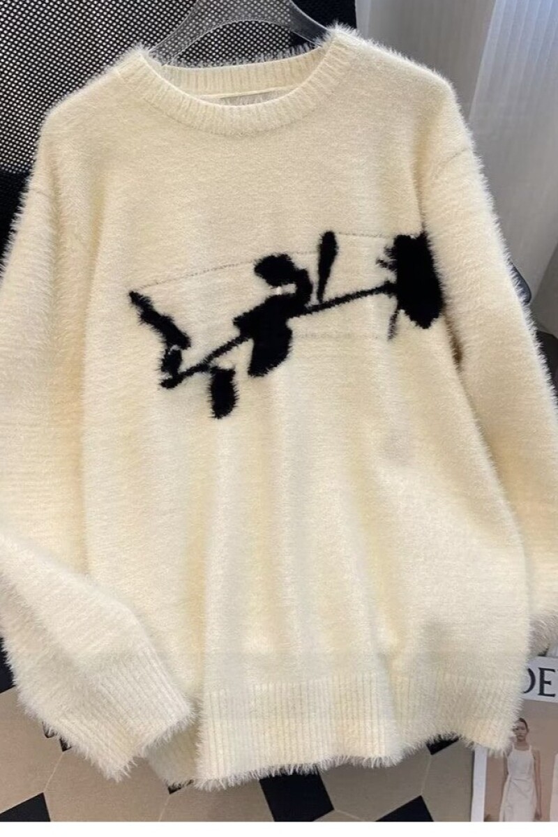 1506/MD501/P50毛衣女冬季内搭套头提花马海毛针织衫秋冬2,男装针织衫/毛衣,星座1506-1