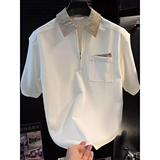 1506-1/TT841/P39翻领短袖polo衫男潮牌夏季t恤韩版修身，男装Polo衫，星座1506-1