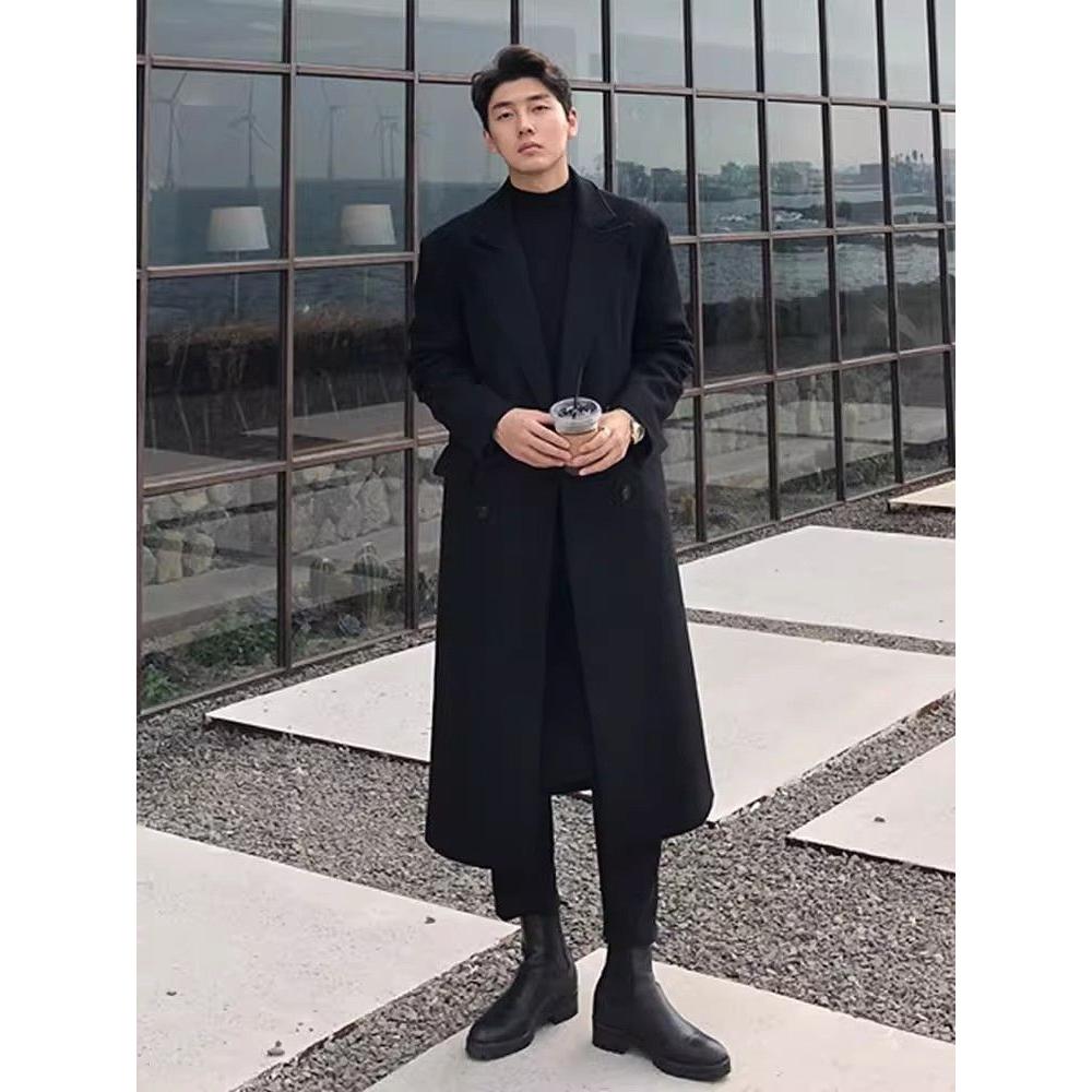 1506/FW171/94毛呢大衣男过膝秋冬风衣韩版英伦风高级感长款1,男装风衣,星座1506-1