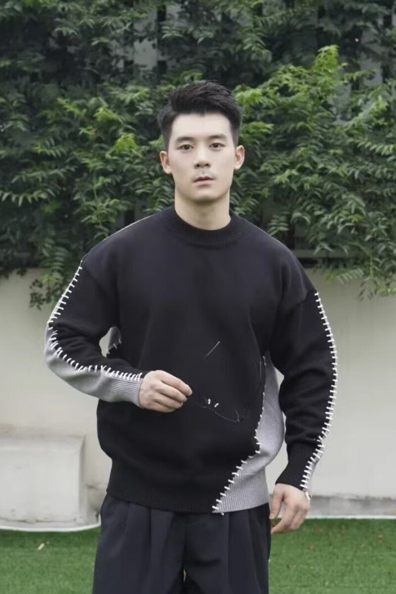 1506-1/M19581/P56毛线针织毛衣男圆领长袖上衣男士,男装针织衫/毛衣,星座1506-1