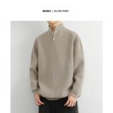 1506/M34881/P64冬季设计感高领针织衫毛衣男宽松长袖上衣2，男装针织衫/毛衣，星座1506-1