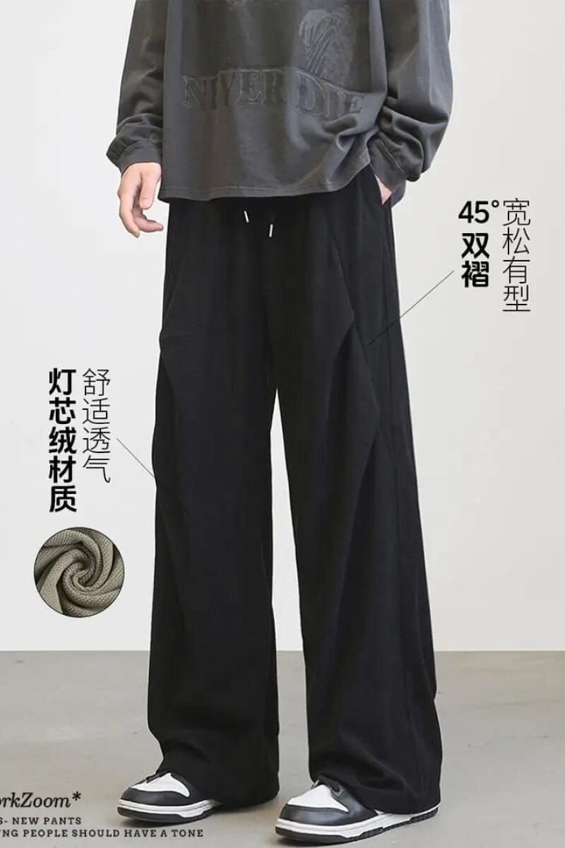 1506-1/KA4351/P37春秋褶皱潮流百搭裤子男美式,男装休闲裤,星座1506-1
