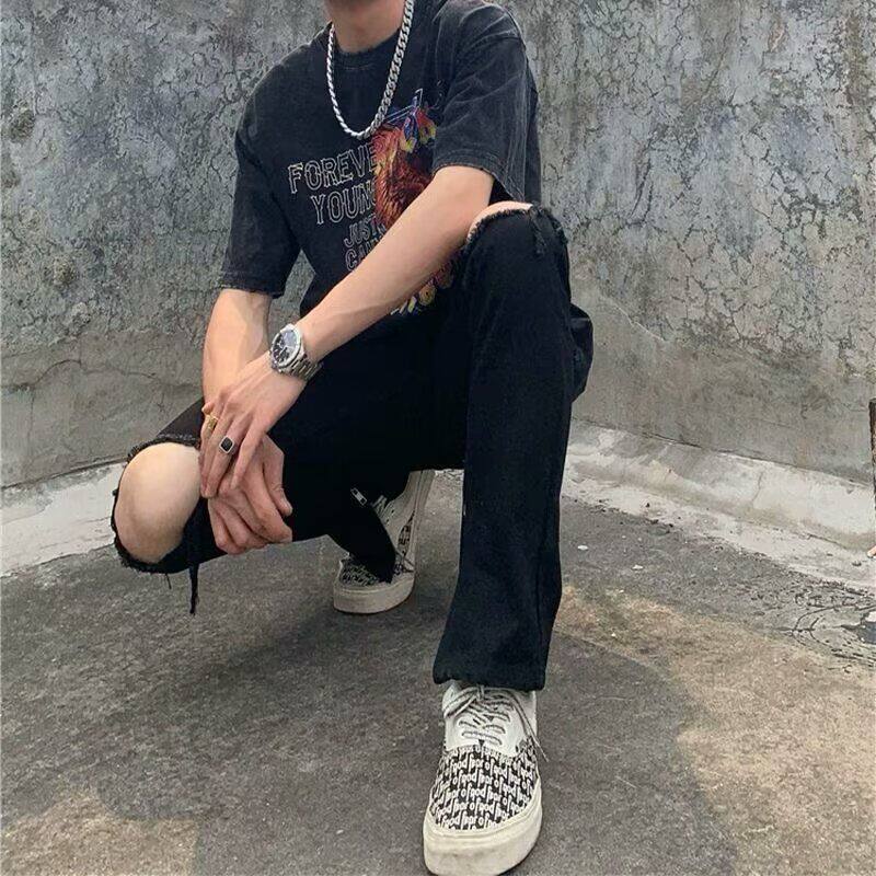 1506-1/KGA181/P42百搭高腰显瘦显腿长直筒裤,男装休闲裤,星座1506-1