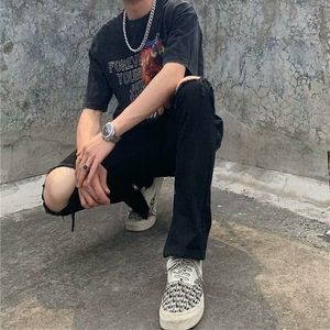 1506-1/KGA181/P42百搭高腰显瘦显腿长直筒裤图片